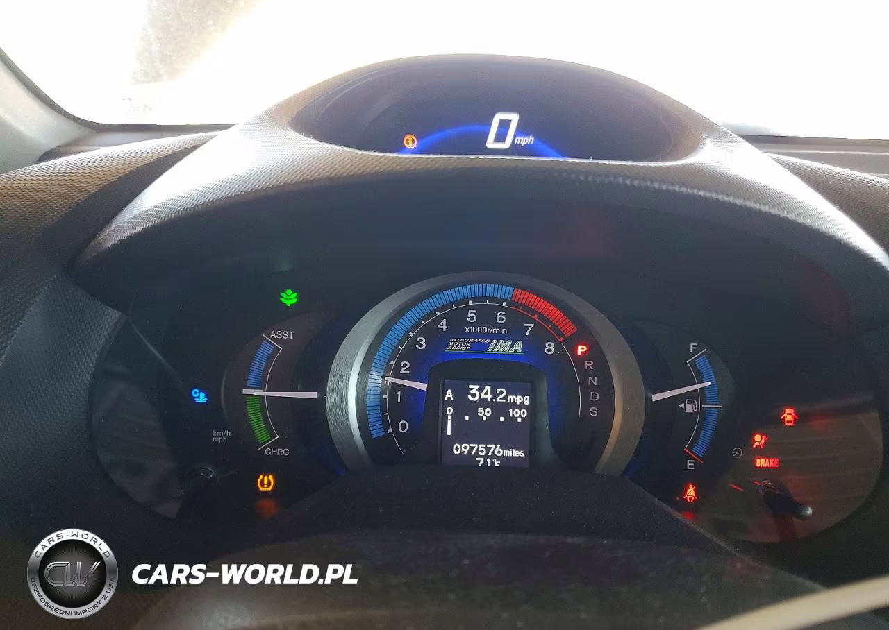 2010 Honda Insight Ex VIN:JHMZE2H78AS033077 - 9