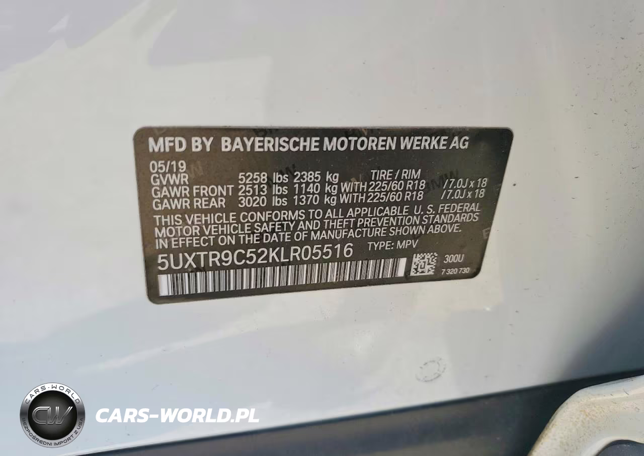 2019 BMW X3 xDrive30I VIN:5UXTR9C52KLR05516 - 14