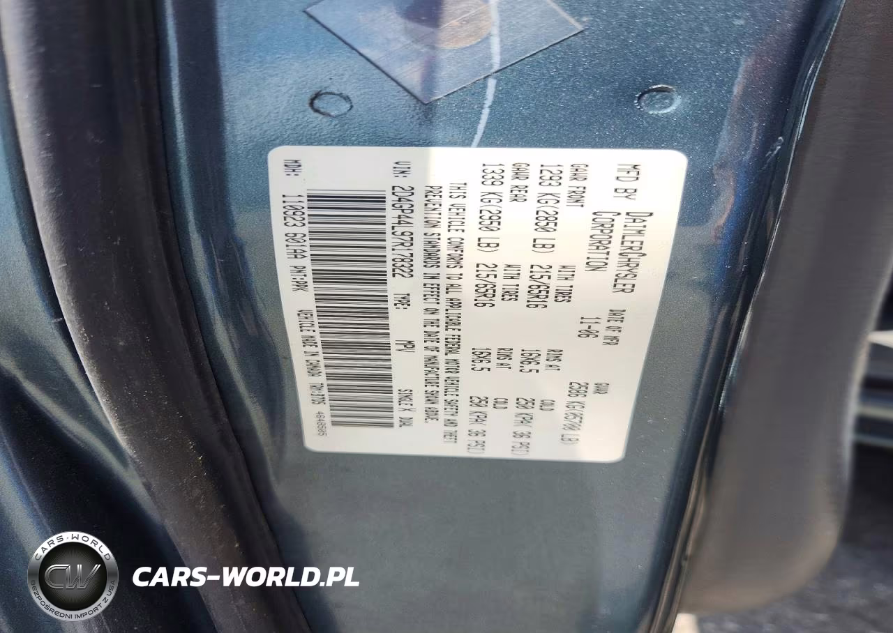 2007 Dodge Grand Caravan Sxt VIN:2D4GP44L97R178322 - 13