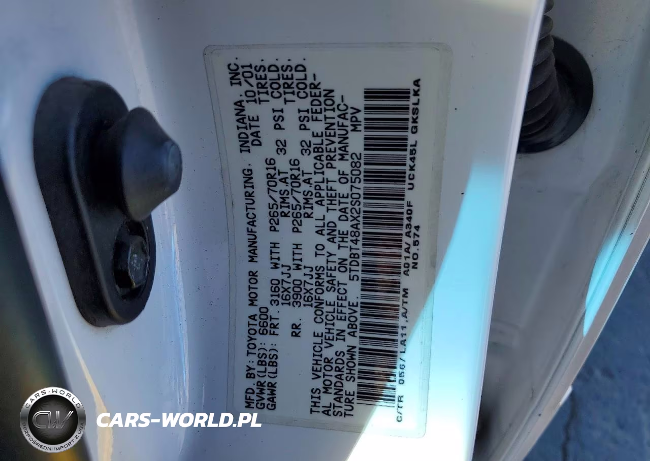 2002 Toyota Sequoia Limited VIN:5TDBT48AX2S075082 - 13