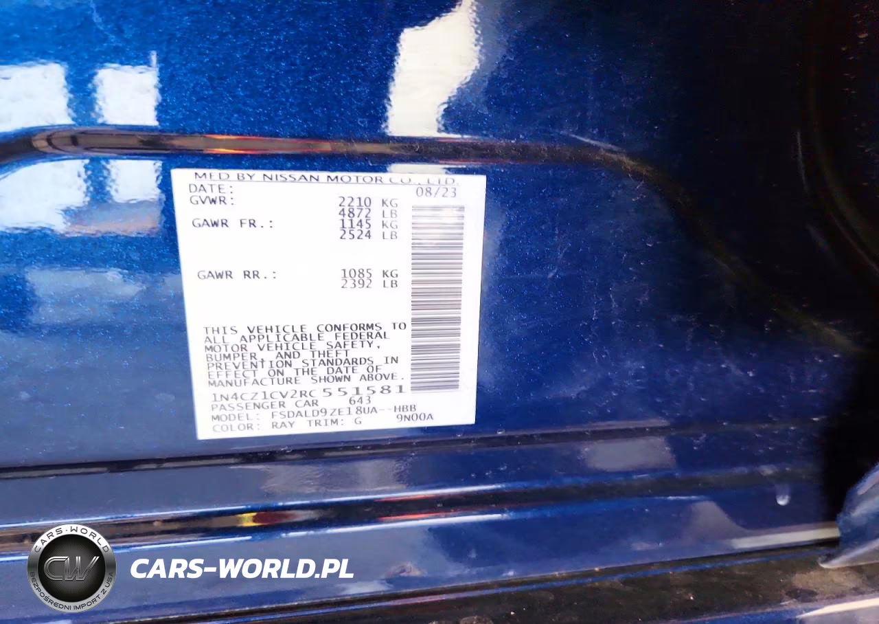 2024 Nissan Leaf Sv Plus VIN:1N4CZ1CV2RC551581 - 13