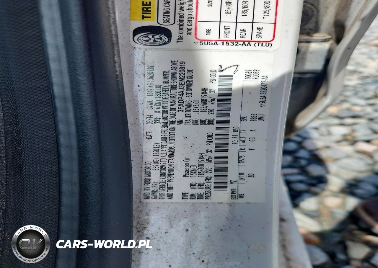 2014 Ford Fiesta S VIN:3FADP4AJ3EM220819 - 12