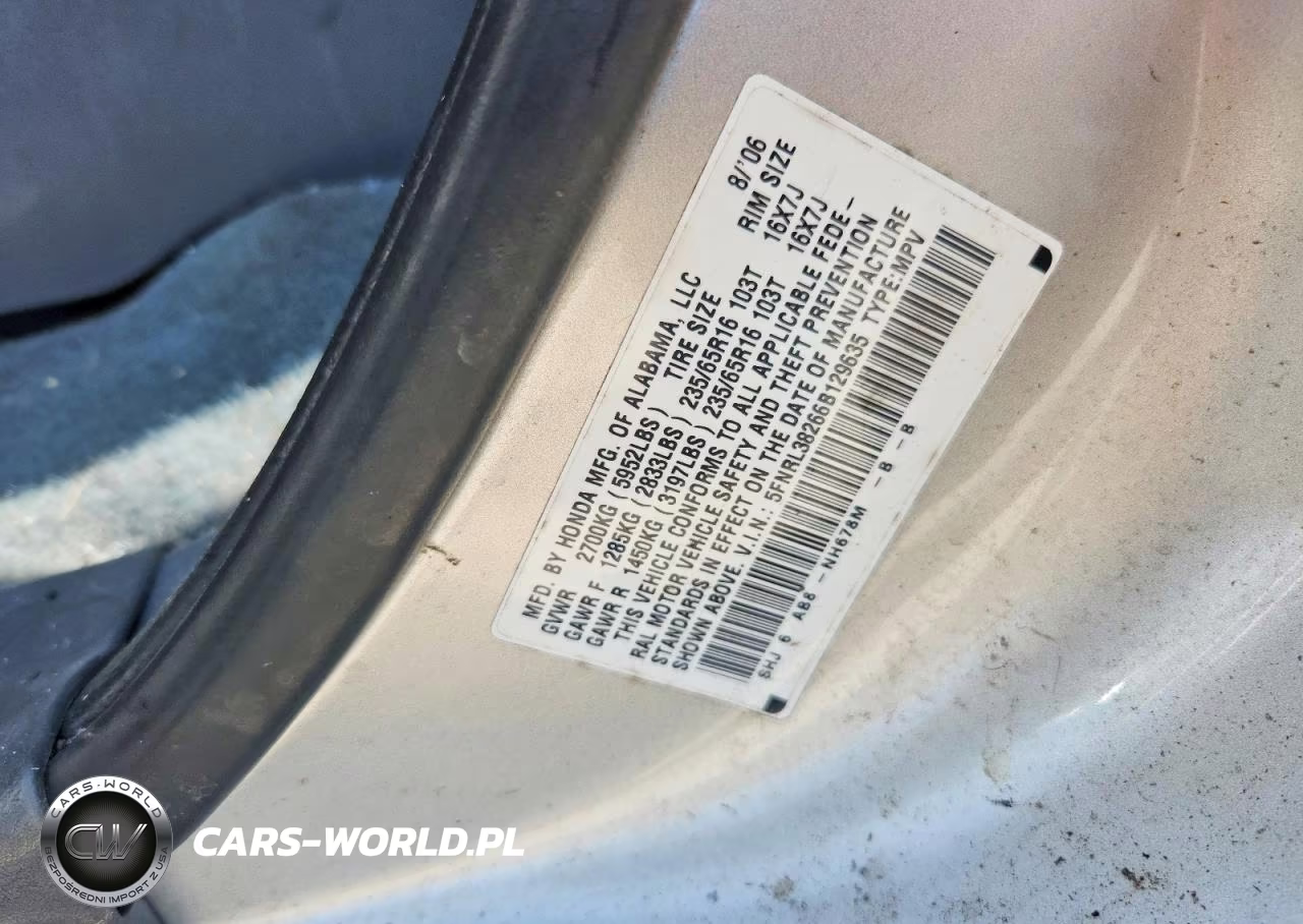 2006 Honda Odyssey Lx VIN:5FNRL38266B129635 - 12