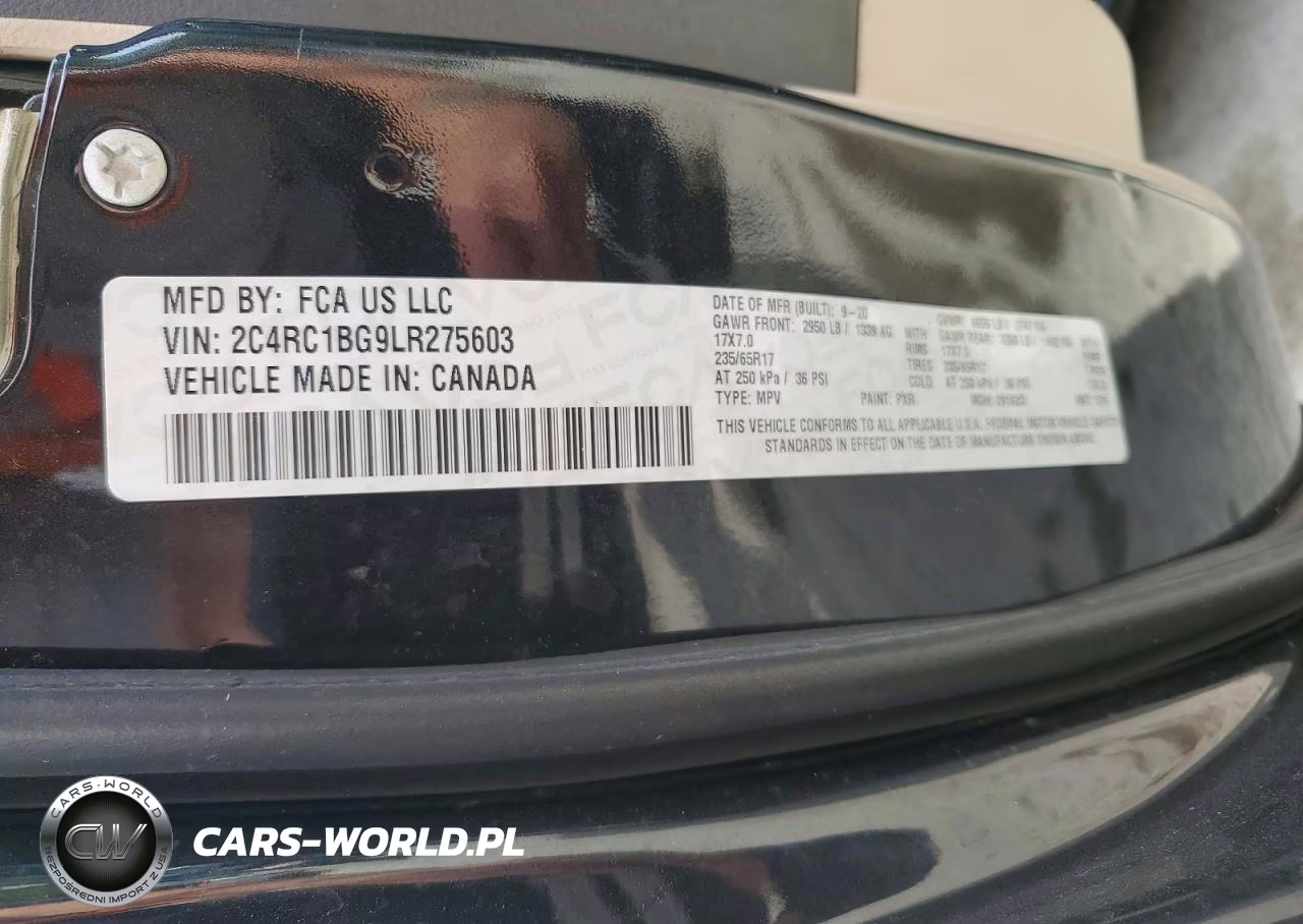 2020 Chrysler Pacifica Touring L VIN:2C4RC1BG9LR275603 - 13