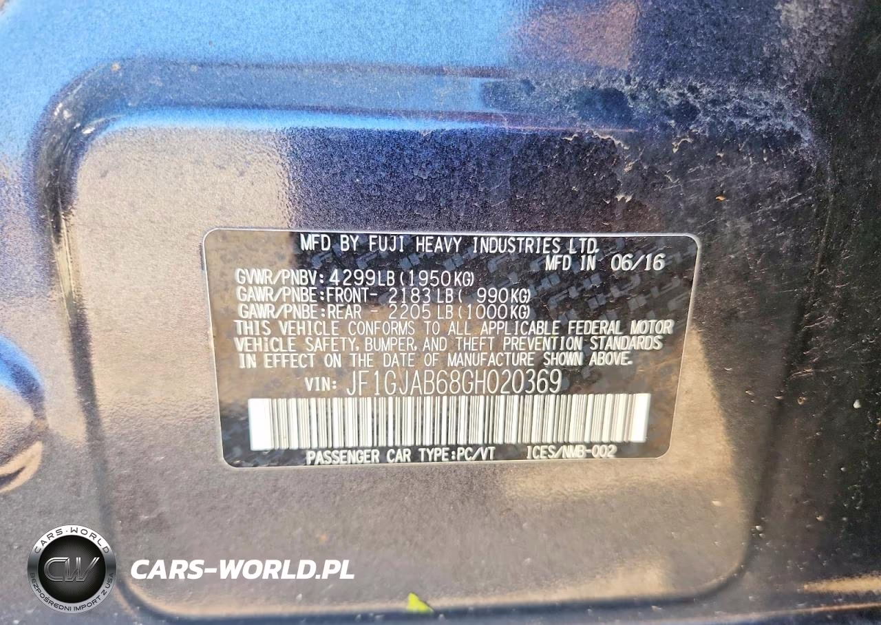 2016 Subaru Impreza Premium VIN:JF1GJAB68GH020369 - 12