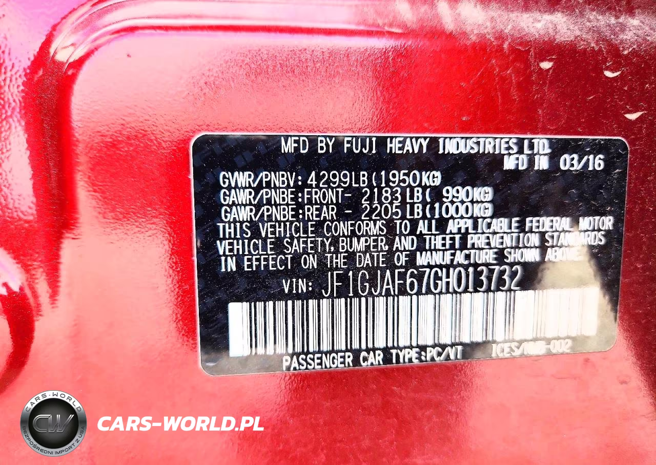 2016 Subaru Impreza Premium Plus VIN:JF1GJAF67GH013732 - 13