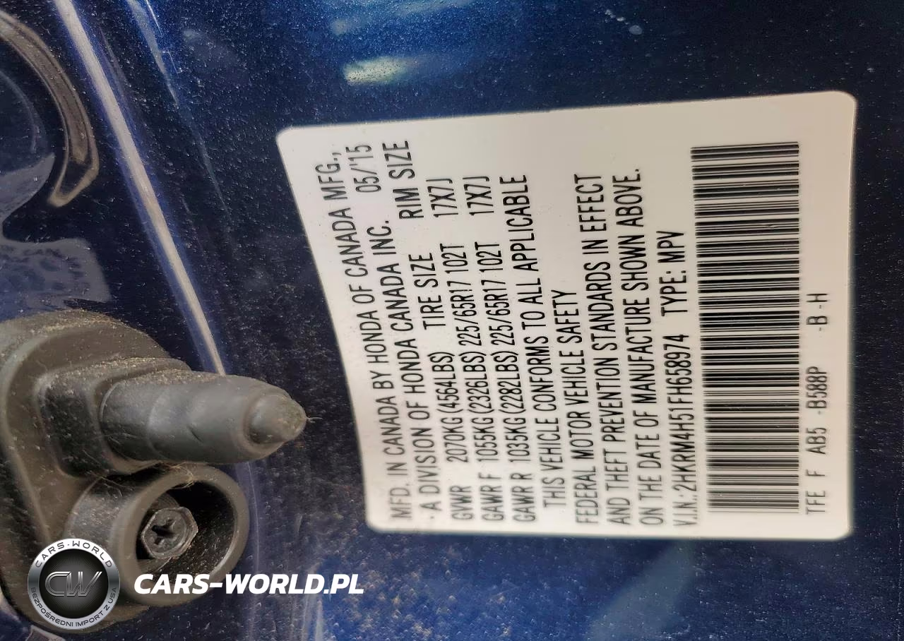 2015 Honda Cr-V Ex VIN:2HKRM4H51FH658974 - 12