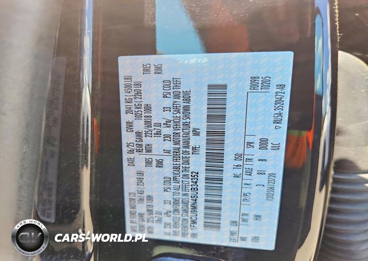 2025 Ford Escape St Line VIN:1FMCU9MN4SUB34352 - 14