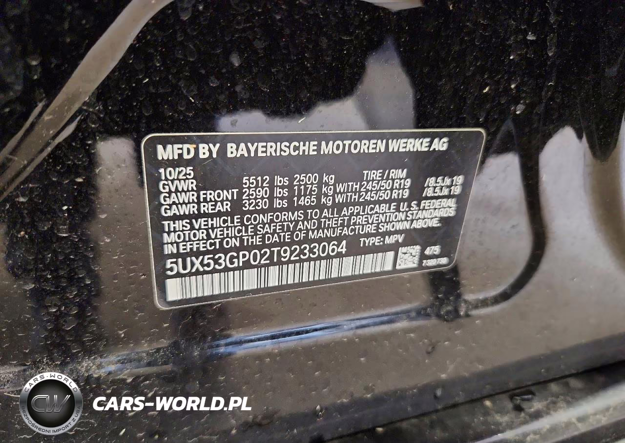 2026 BMW X3 30 xDrive VIN:5UX53GP02T9233064 - 13