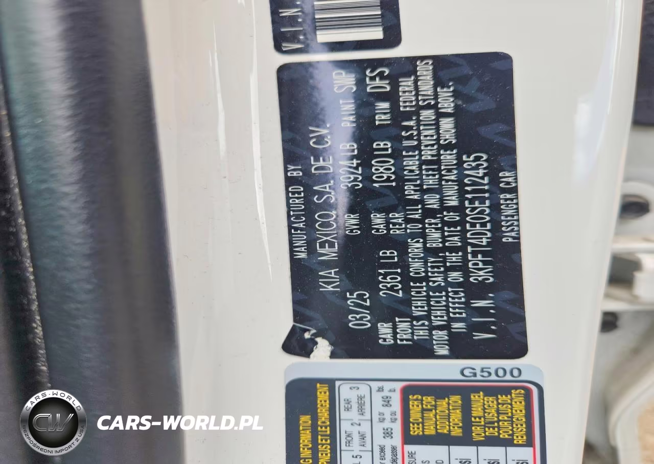 2025 Kia K4 Lxs VIN:3KPFT4DE0SE112435 - 12