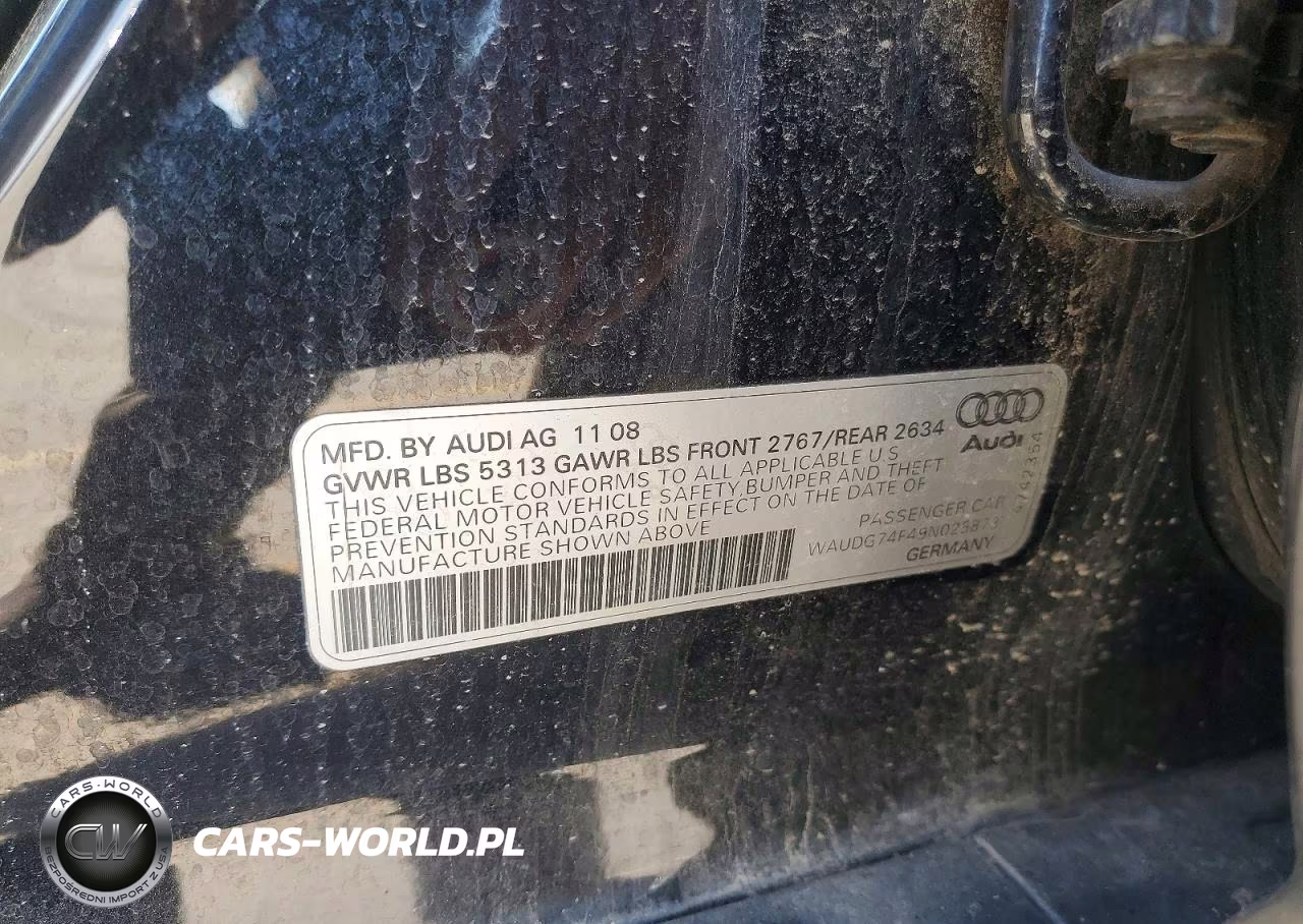 2009 Audi A6 Premium VIN:WAUDG74F49N025873 - 12