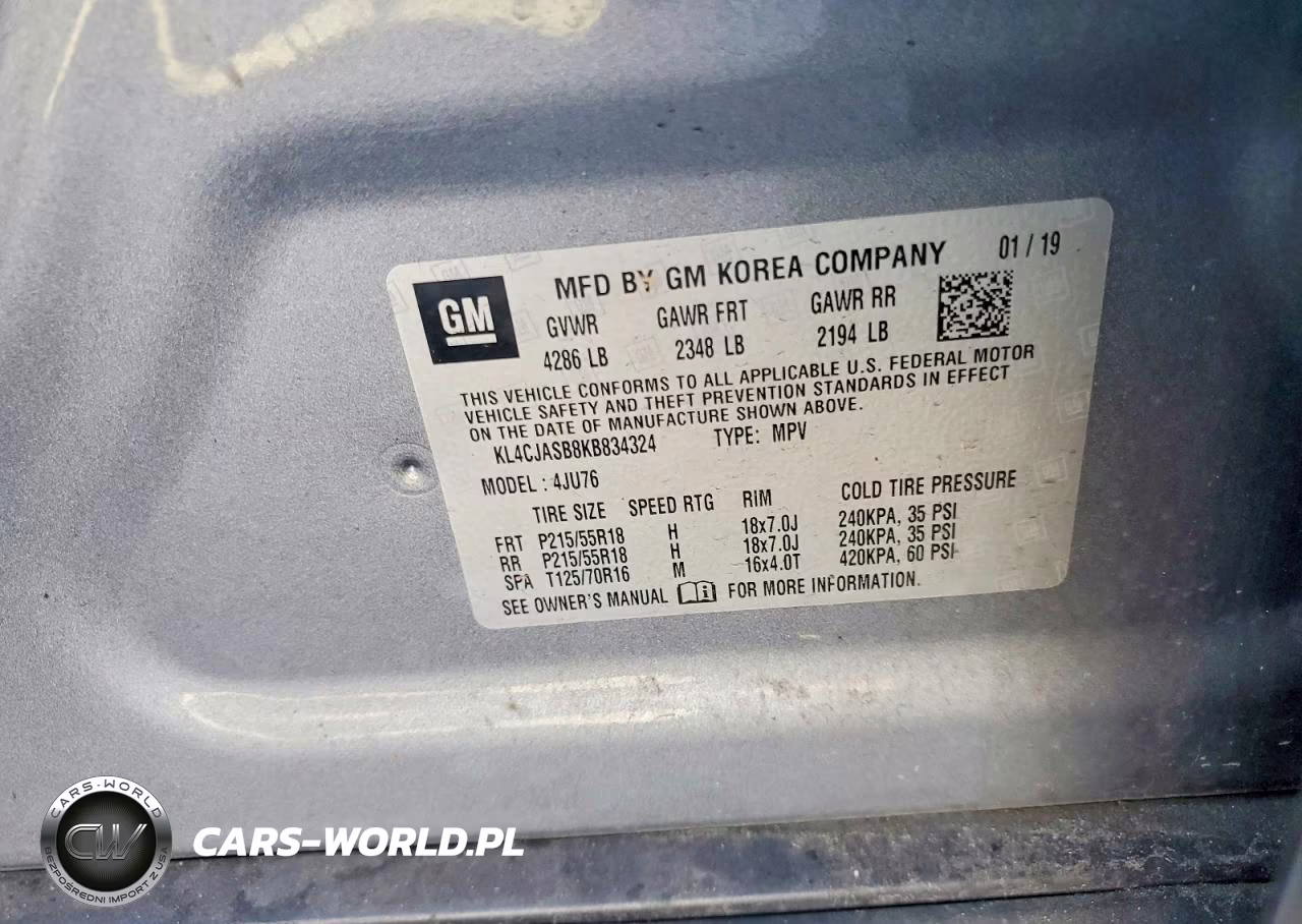2019 Buick Encore Preferred VIN:KL4CJASB8KB834324 - 13