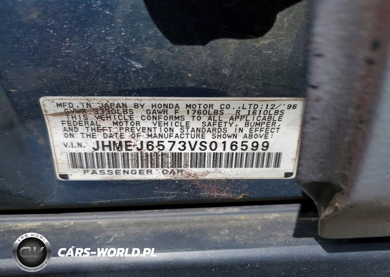 1997 Honda Civic Lx VIN:JHMEJ6573VS016599 - 13