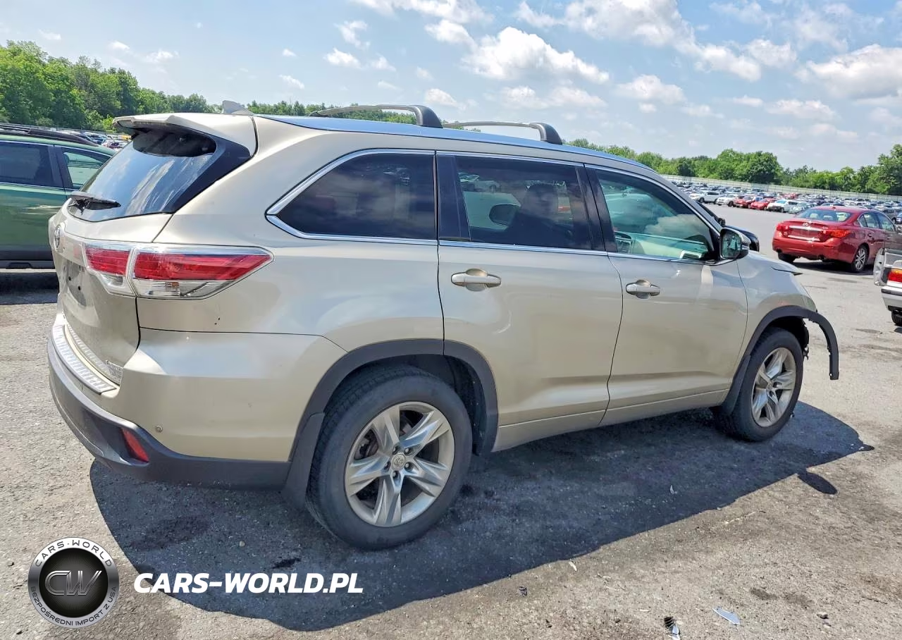 2014 Toyota Highlander Limited VIN:5TDYKRFH5ES008517 - 3
