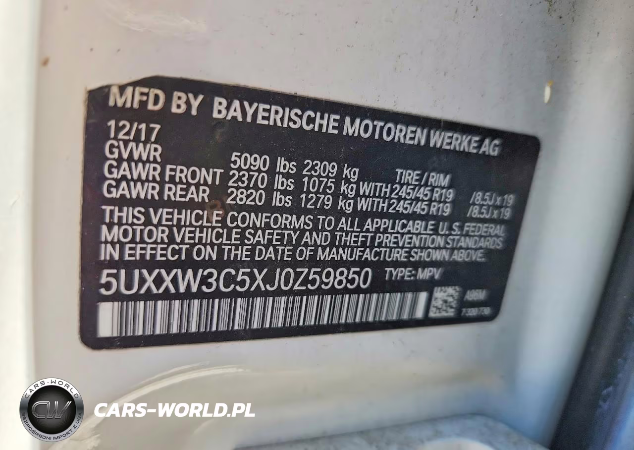 2018 BMW X4 xDrive28I VIN:5UXXW3C5XJ0Z59850 - 13
