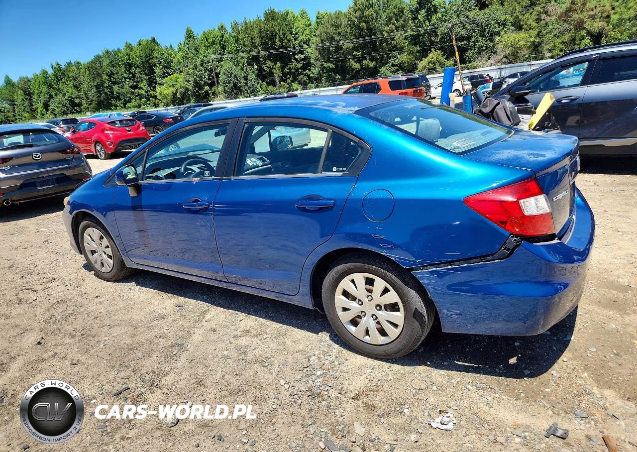 2012 Honda Civic Lx VIN:2HGFB2F58CH533797 - 2