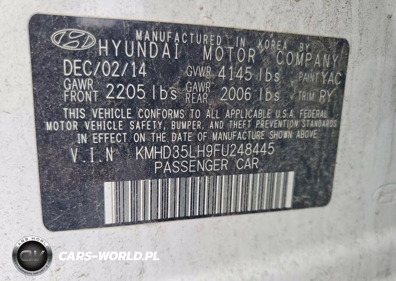2015 Hyundai Elantra Gt Base VIN:KMHD35LH9FU248445 - 13