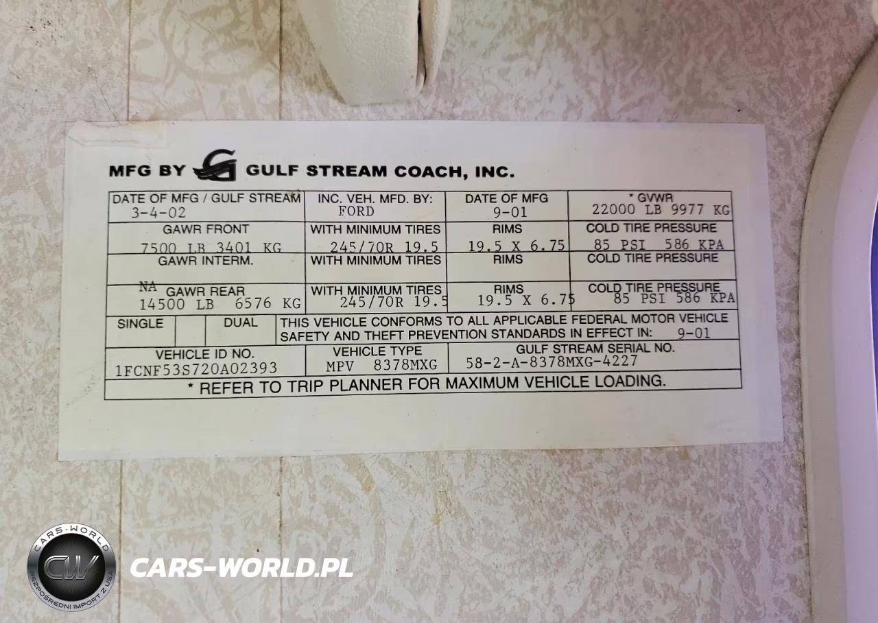 2002 Ford F550 Super Duty Stripped Chassis VIN:1FCNF53S720A02393 - 10