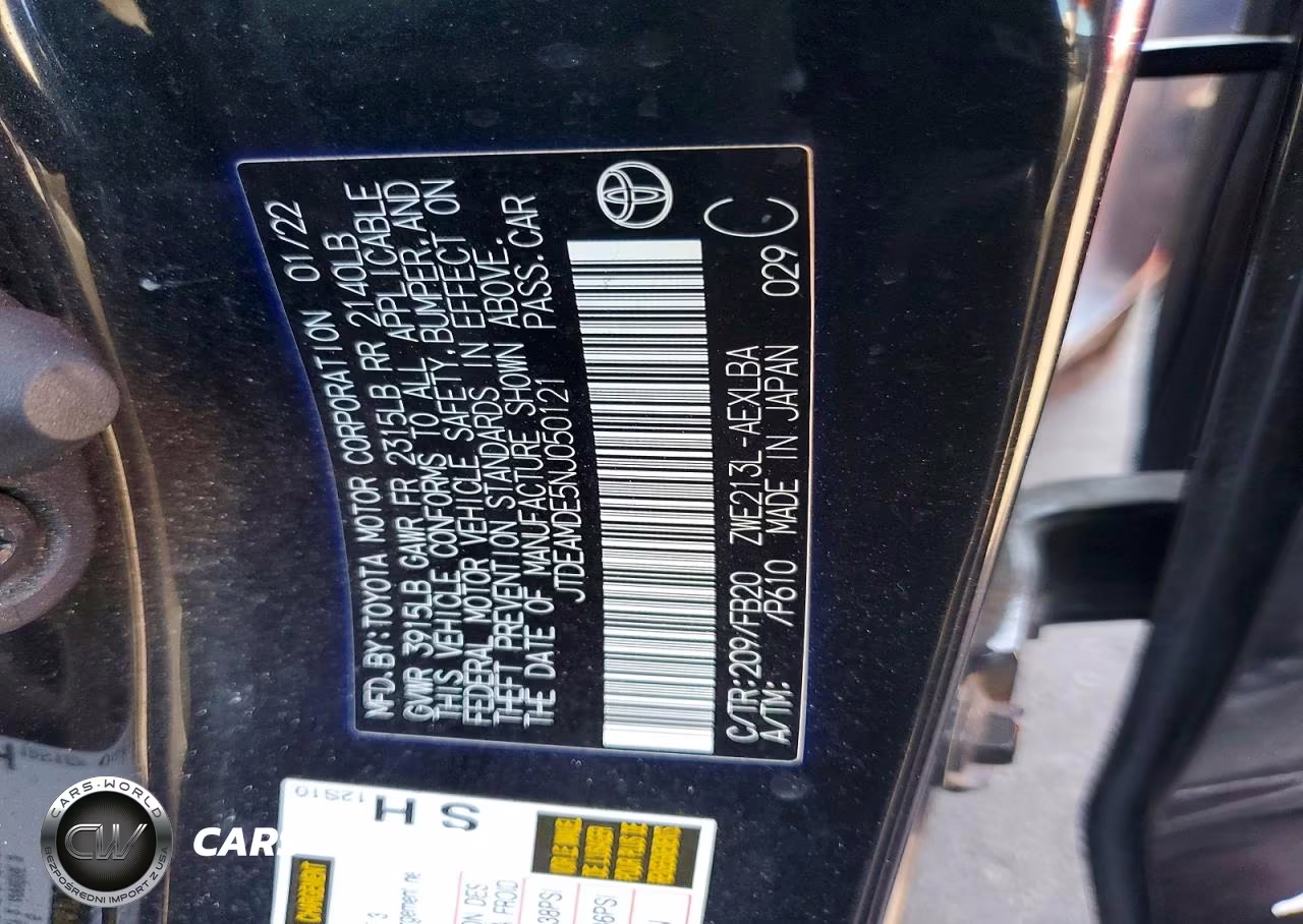 2022 Toyota Corolla Le VIN:JTDEAMDE5NJ050121 - 13
