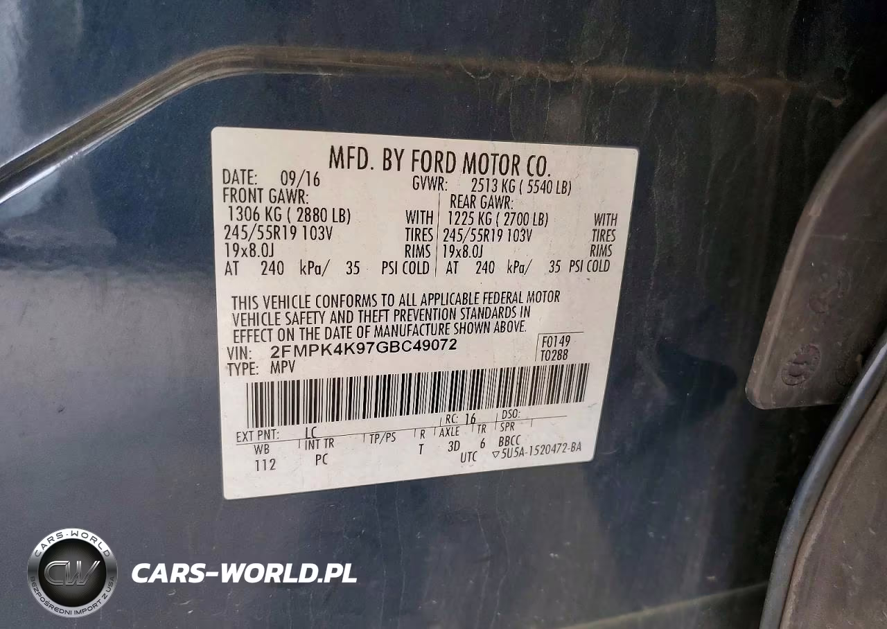 2016 Ford Edge Titanium VIN:2FMPK4K97GBC49072 - 13