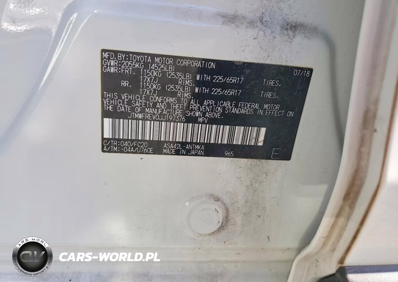 2018 Toyota Rav4 Xle VIN:JTMWFREV0JJ197376 - 13