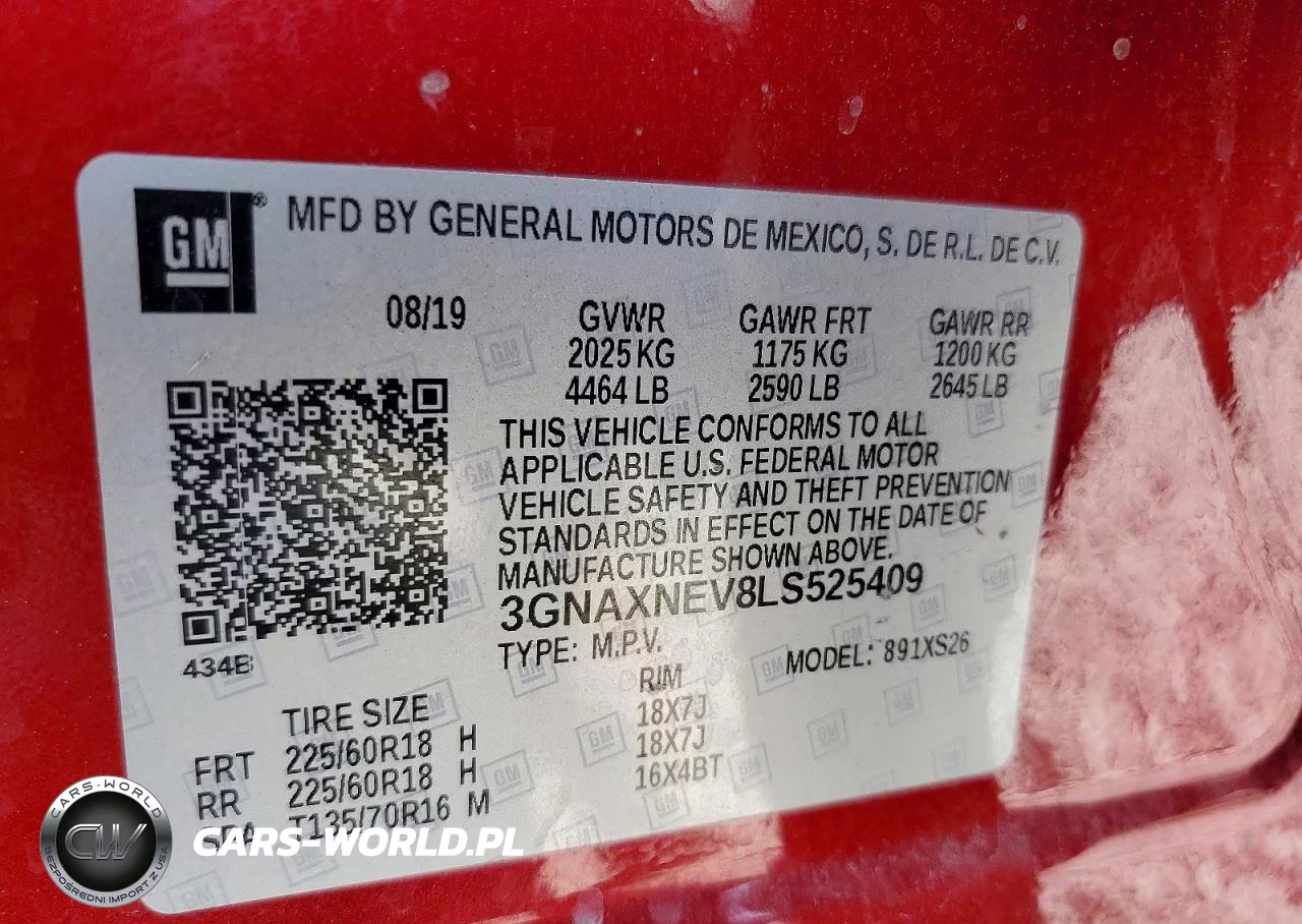 2020 Chevrolet Equinox Premier VIN:3GNAXNEV8LS525409 - 13