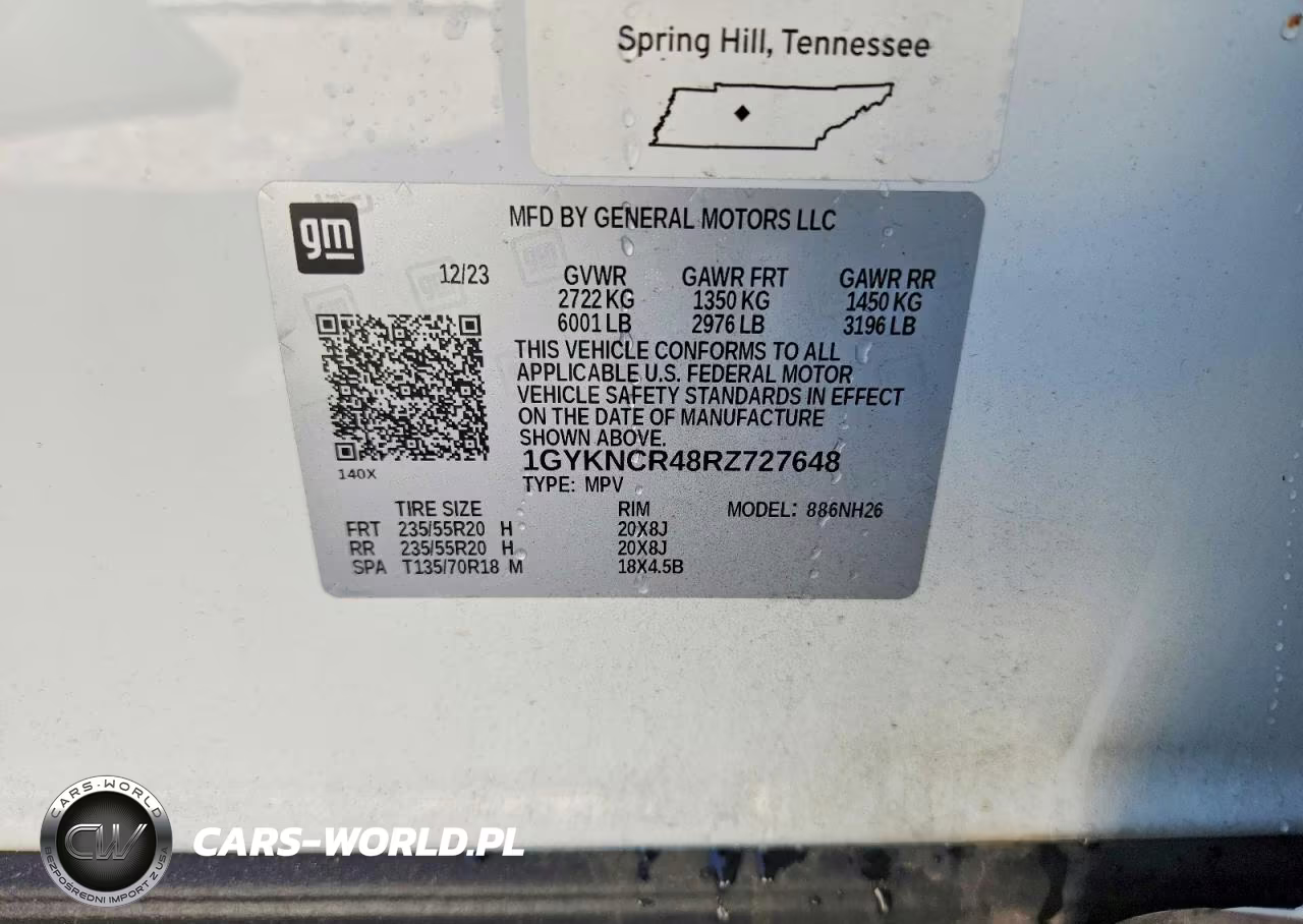 2024 Cadillac Xt5 Premium Luxury VIN:1GYKNCR48RZ727648 - 14