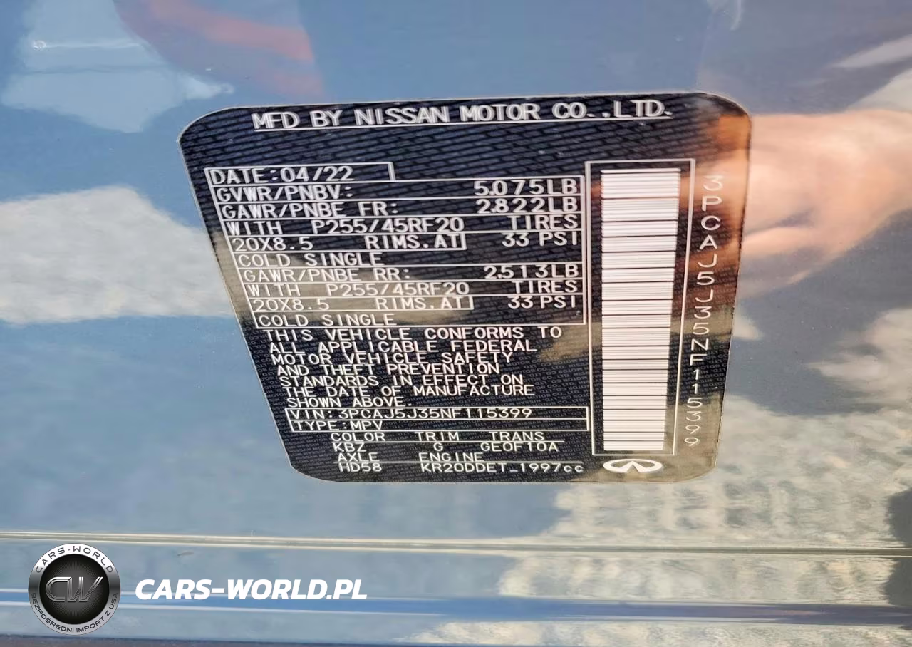 2022 Infiniti Qx55 Luxe VIN:3PCAJ5J35NF115399 - 13