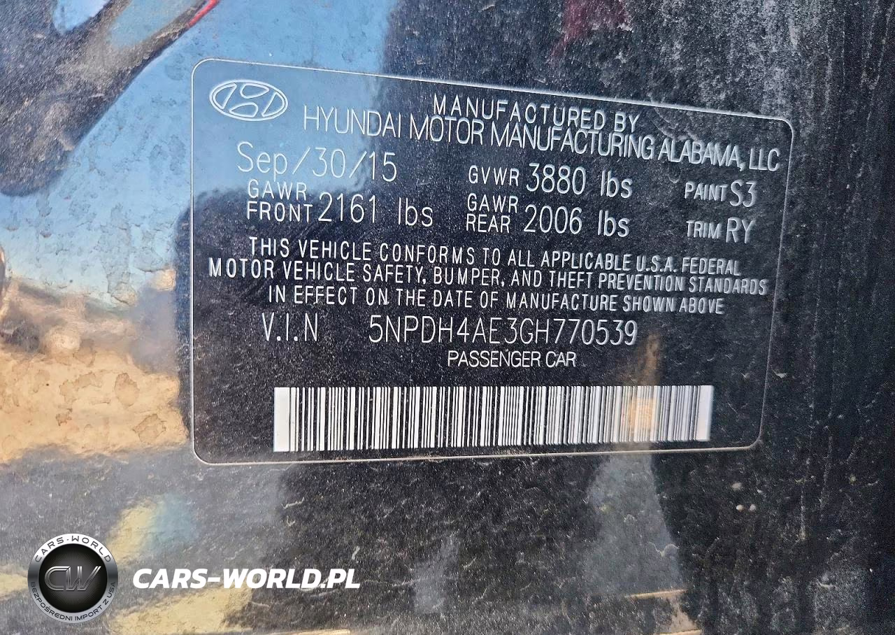 2016 Hyundai Elantra Value Edition VIN:5NPDH4AE3GH770539 - 12