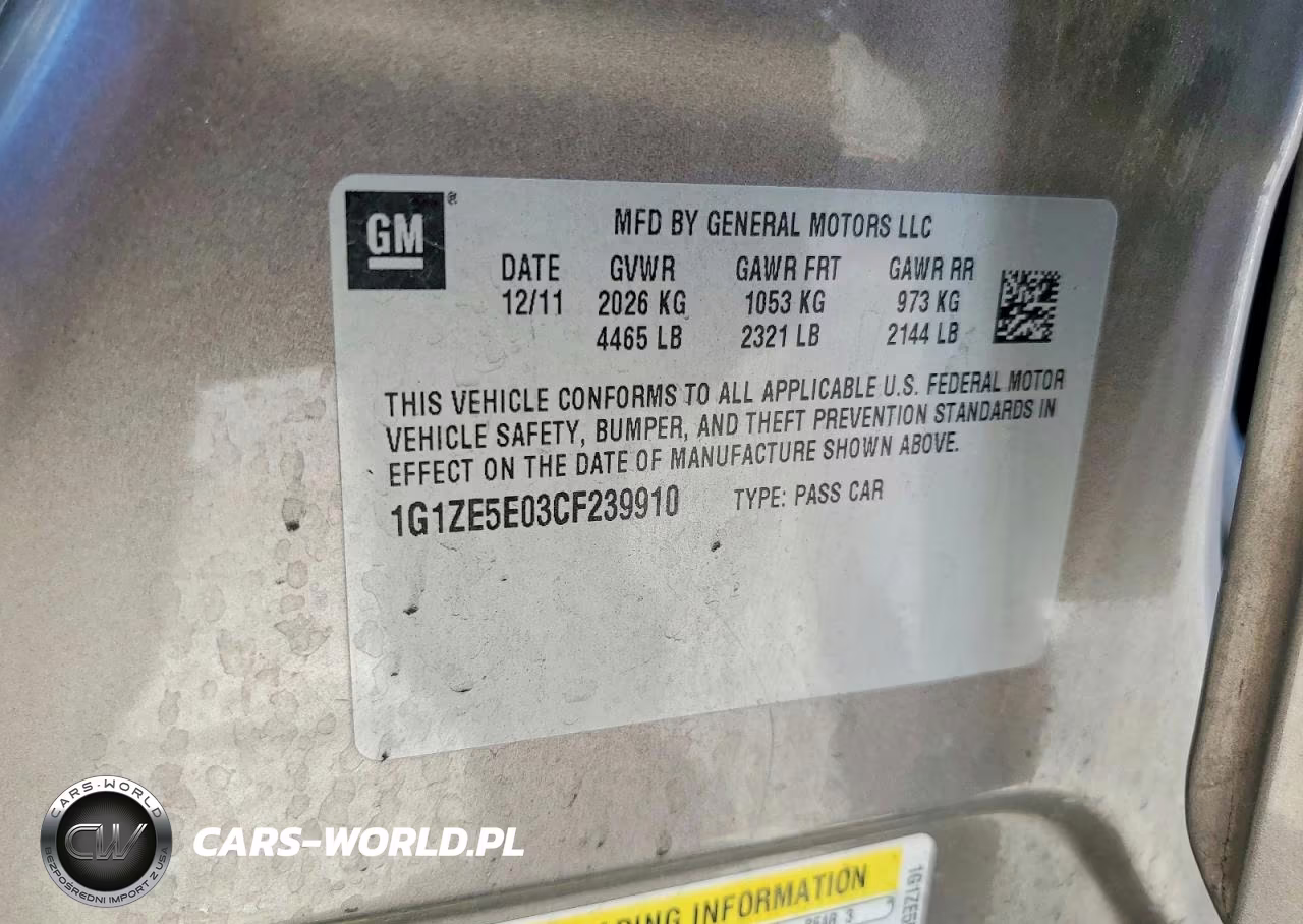 2012 Chevrolet Malibu Ltz VIN:1G1ZE5E03CF239910 - 12