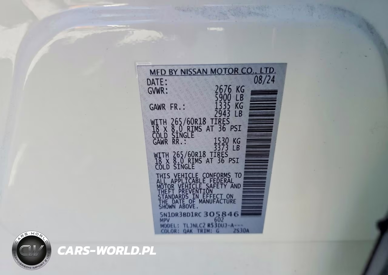 2024 Nissan Pathfinder Rock Creek VIN:5N1DR3BD1RC305846 - 14