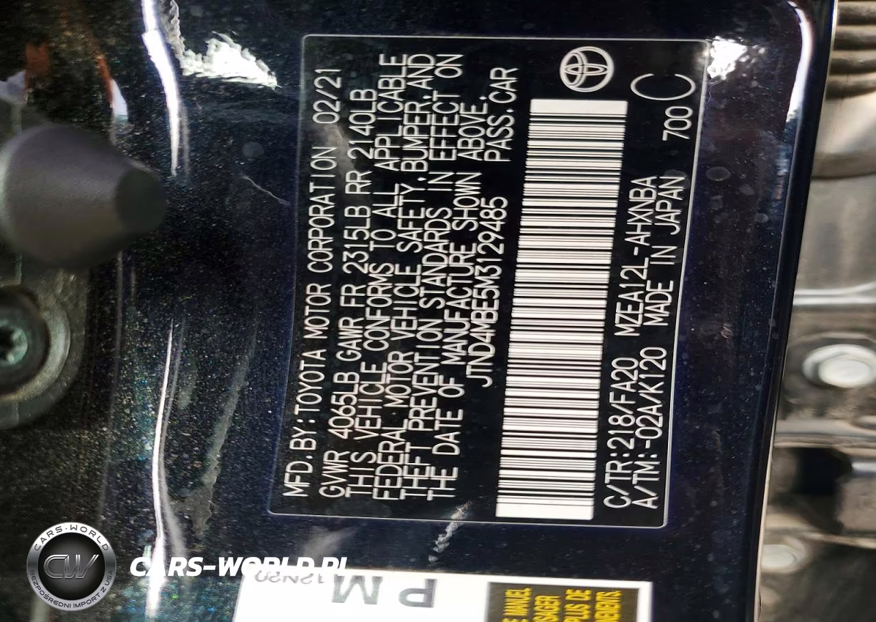 2021 Toyota Corolla Se Nightshade Edition VIN:JTND4MBE5M3129485 - 12