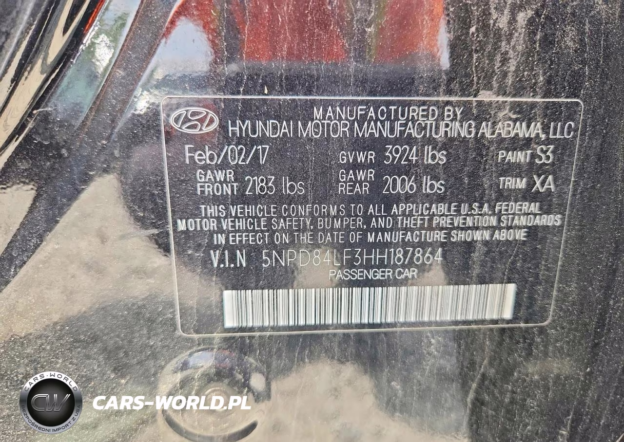 2017 Hyundai Elantra Se VIN:5NPD84LF3HH187864 - 12