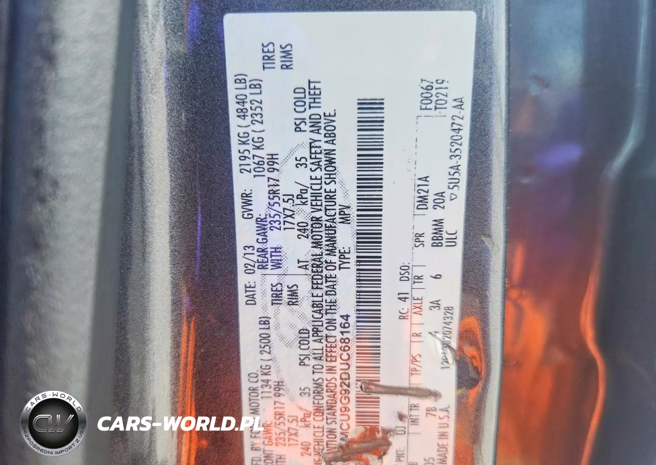 2013 Ford Escape Se VIN:1FMCU9G92DUC68164 - 13
