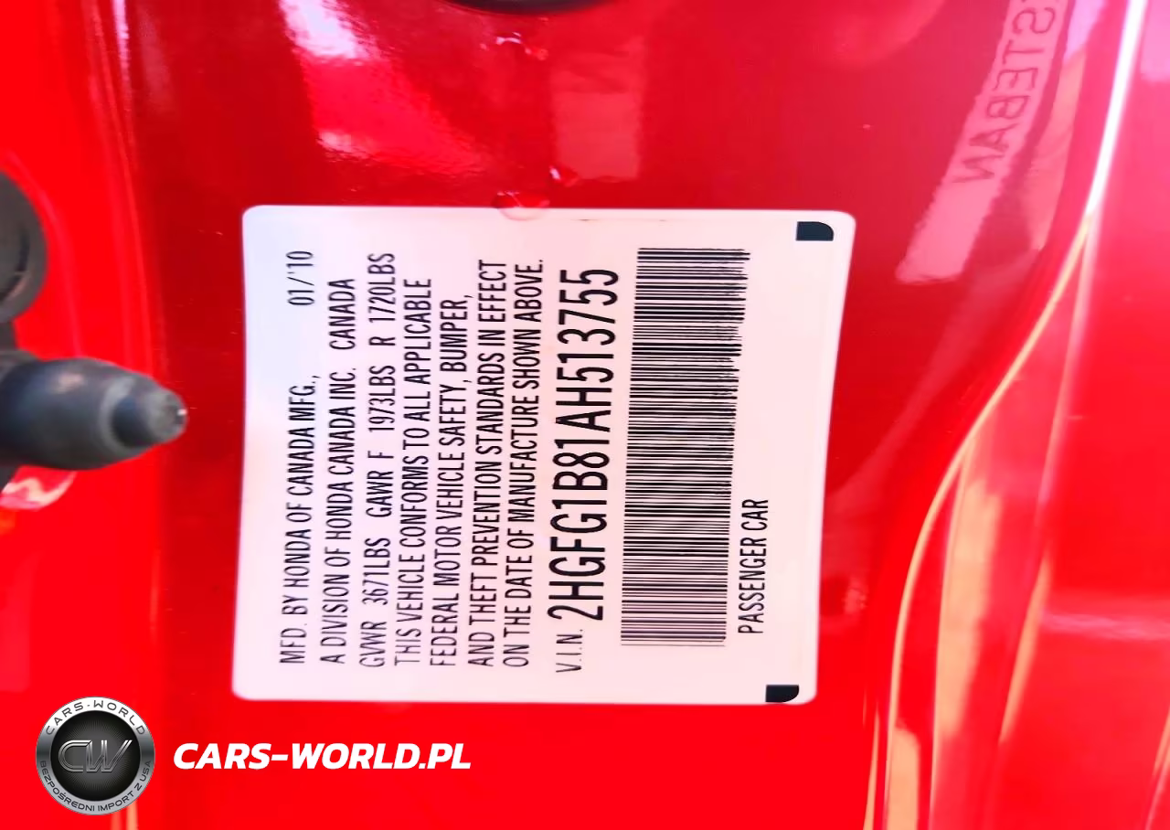 2010 Honda Civic Ex VIN:2HGFG1B81AH513755 - 12