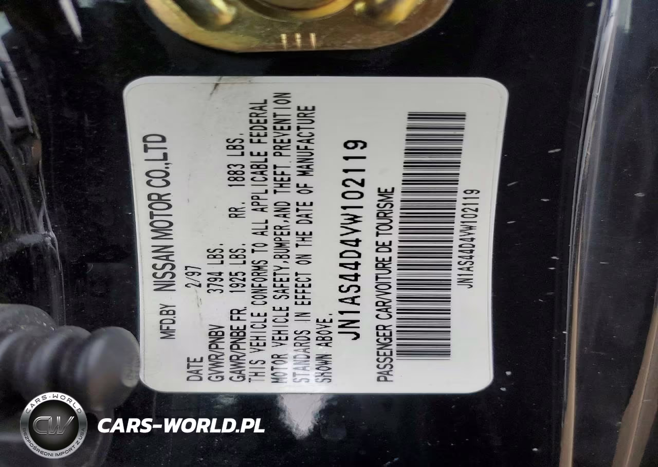1997 Nissan 240Sx Base VIN:JN1AS44D4VW102119 - 12