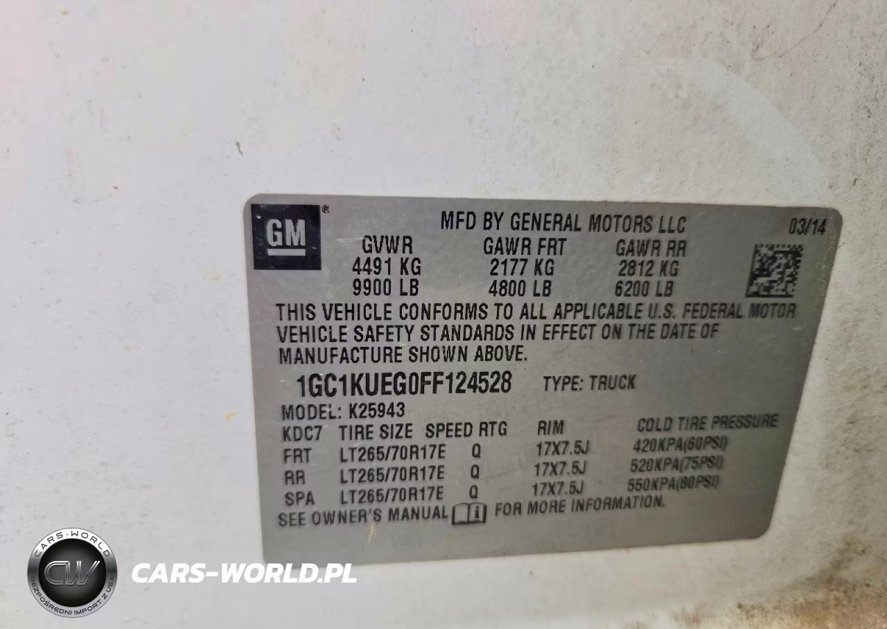 2015 Chevrolet Silverado K2500 Heavy Duty VIN:1GC1KUEG0FF124528 - 12