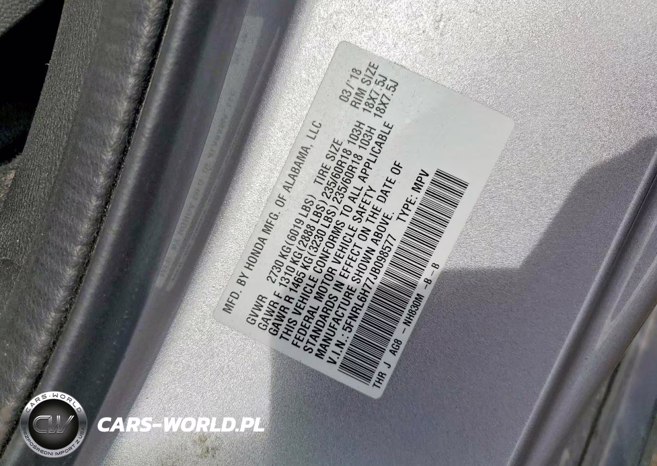 2018 Honda Odyssey Exl VIN:5FNRL6H77JB098577 - 13