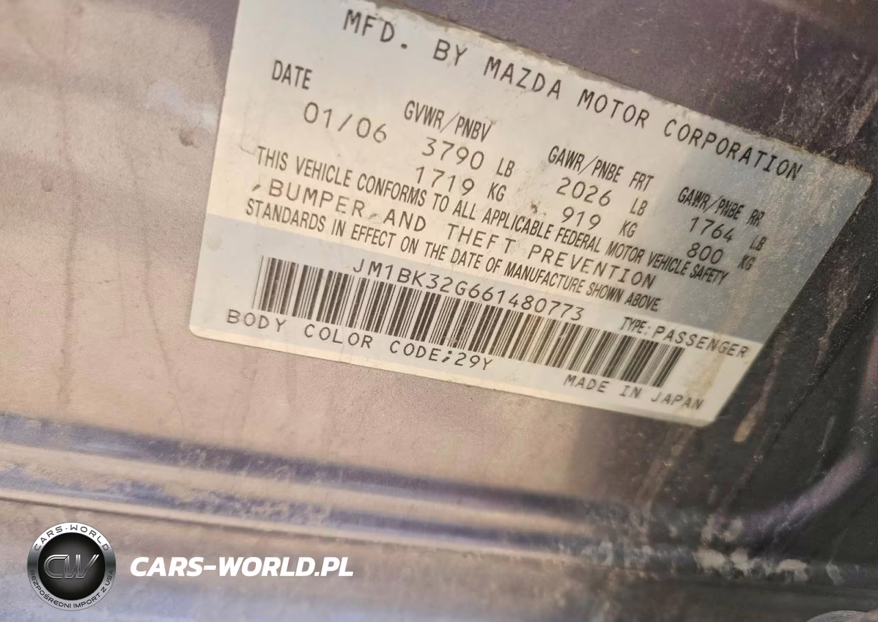 2006 Mazda 3 I VIN:JM1BK32G661480773 - 14