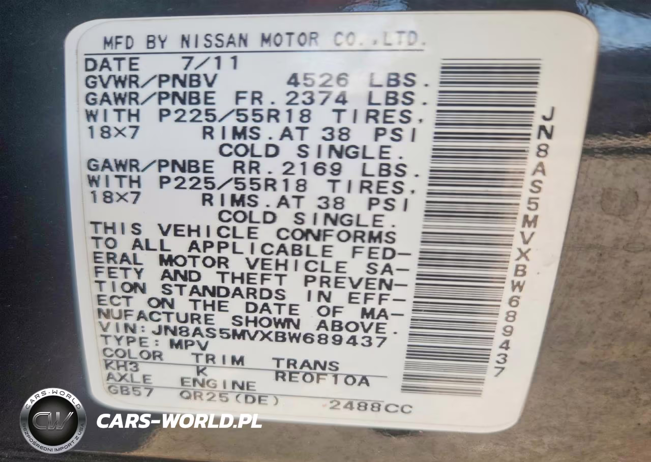 2011 Nissan Rogue VIN:JN8AS5MVXBW689437 - 14