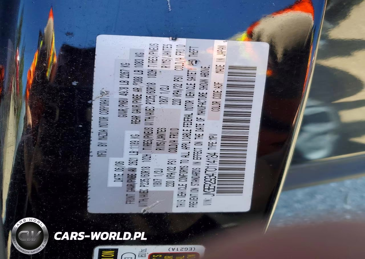 2007 Mazda Cx-7 VIN:JM3ER293470114184 - 13