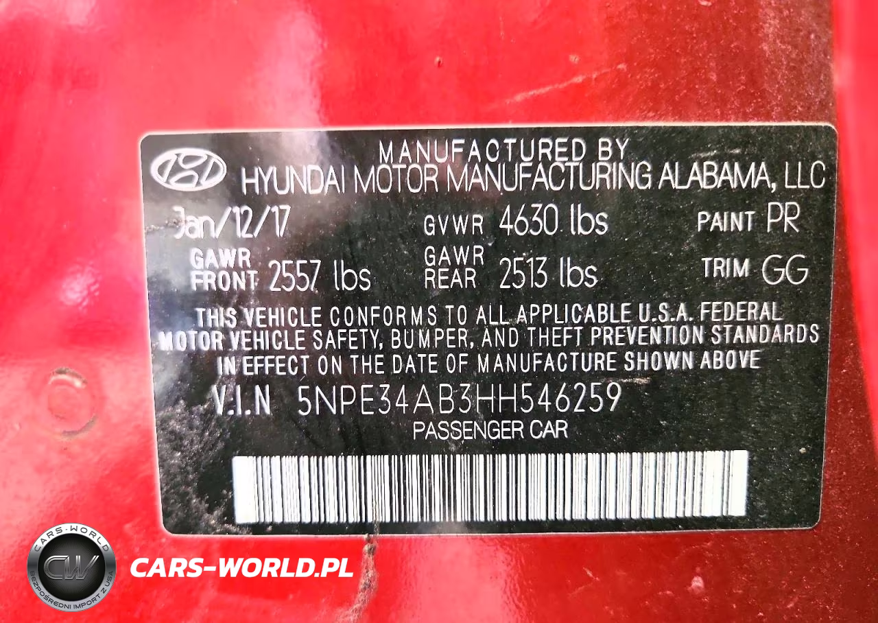 2017 Hyundai Sonata Sport 2.0T VIN:5NPE34AB3HH546259 - 13