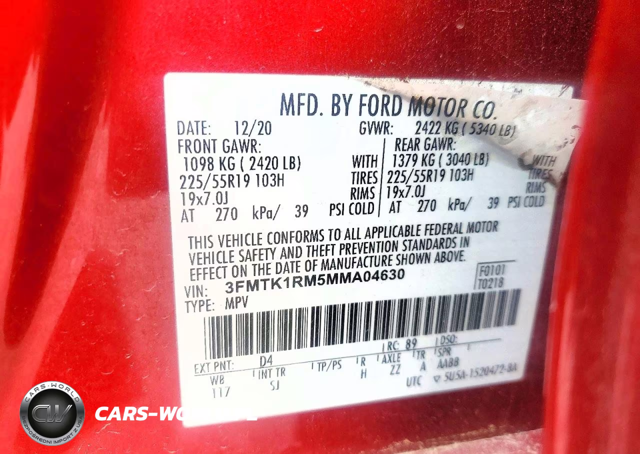 2021 Ford Mustang Mach-E Select VIN:3FMTK1RM5MMA04630 - 13