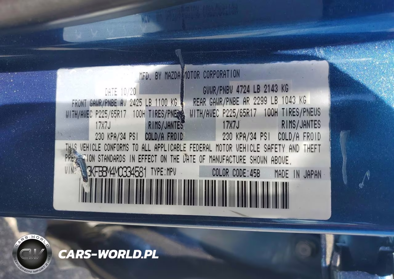 2021 Mazda Cx-5 Sport VIN:JM3KFBBM4M0334581 - 13