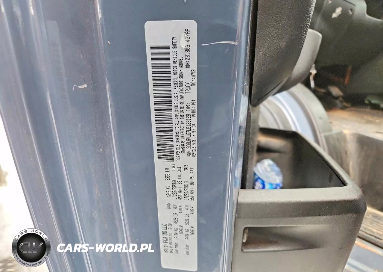 2020 Ram Promaster 3500 Delivery Van VIN:3C6URVJG7LE129128 - 13