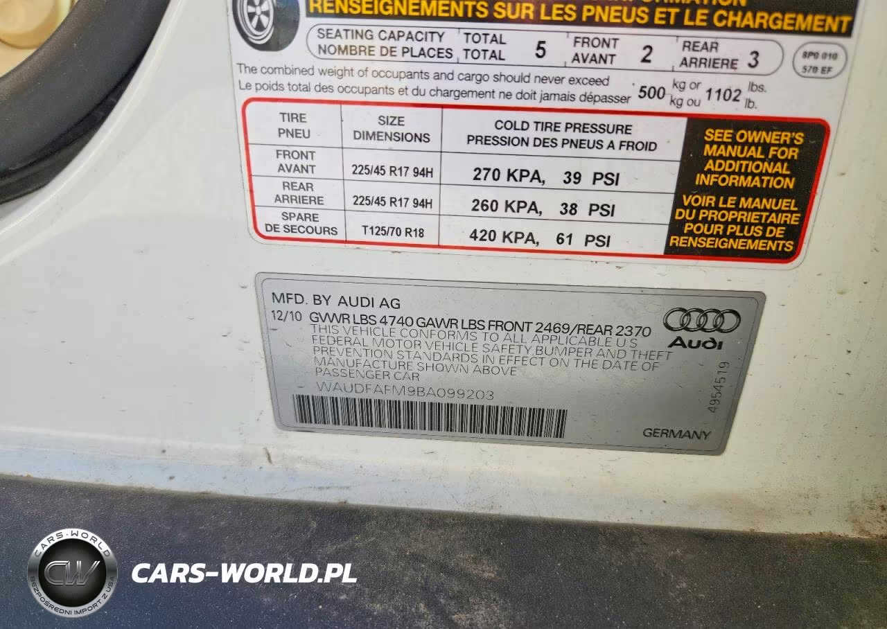 2011 Audi A3 Premium VIN:WAUDFAFM9BA099203 - 13