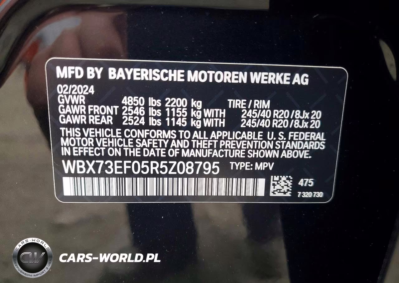 2024 BMW X1 xDrive28I VIN:WBX73EF05R5Z08795 - 13