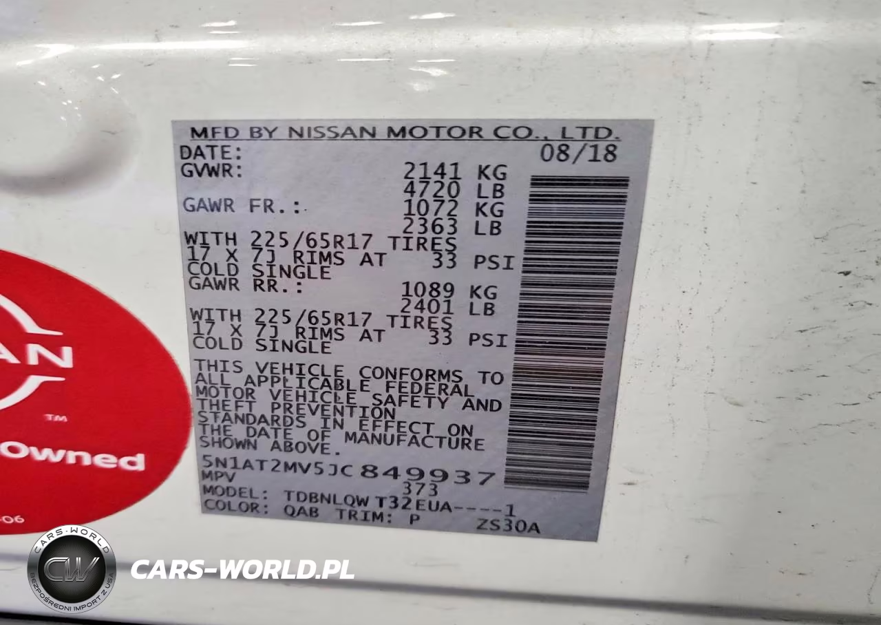 2018 Nissan Rogue Sv VIN:5N1AT2MV5JC849937 - 13