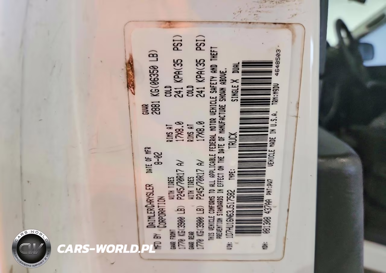 2003 Dodge Ram 1500 St VIN:1D7HU16N63J517582 - 12