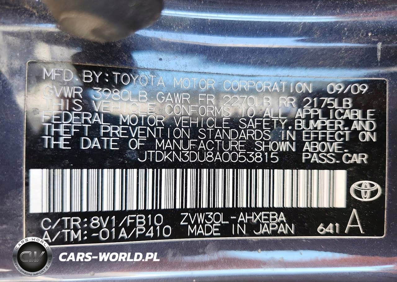 2010 Toyota Prius Iii VIN:JTDKN3DU8A0053815 - 12